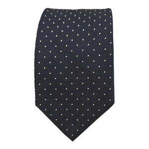 HUGO BOSS RED TAG Blue Polka Dot Slim Tie ITALY 59"/ 2.8" EC